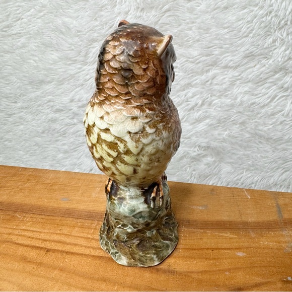 Vintage Rare Isco Ceramic Owl Figurine Statue Cabin Decor - Picture 7 of 10